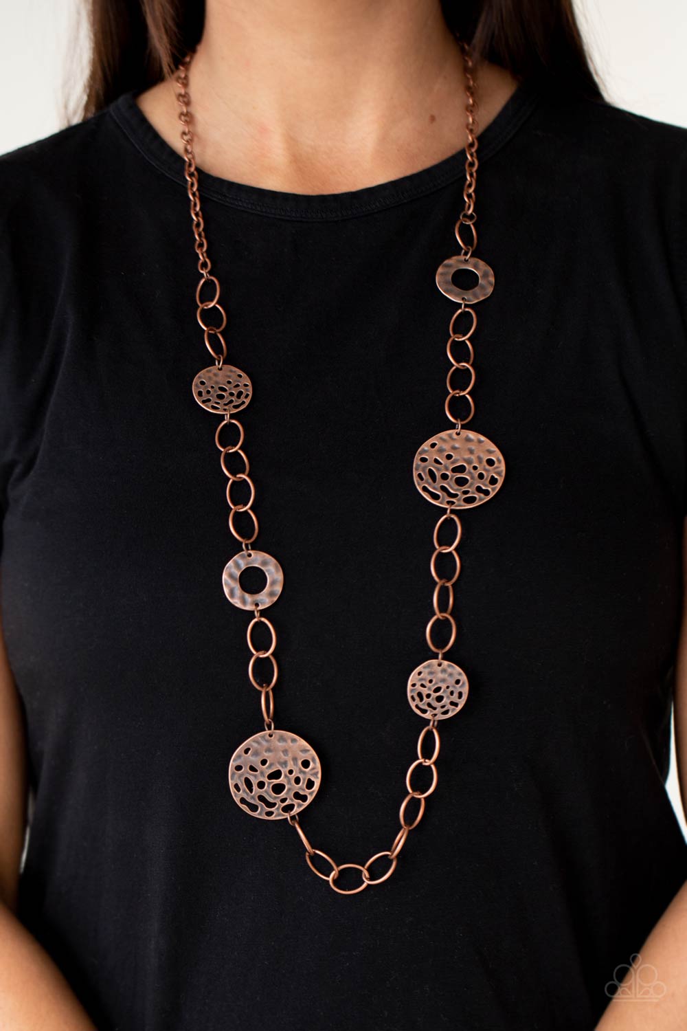 HOLEY Relic - copper - Paparazzi necklace