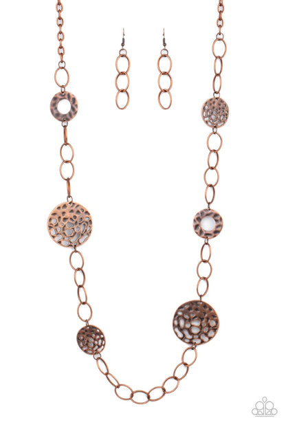 HOLEY Relic - copper - Paparazzi necklace