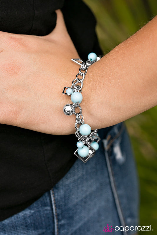 Hall Of FRAME - Blue - Paparazzi bracelet