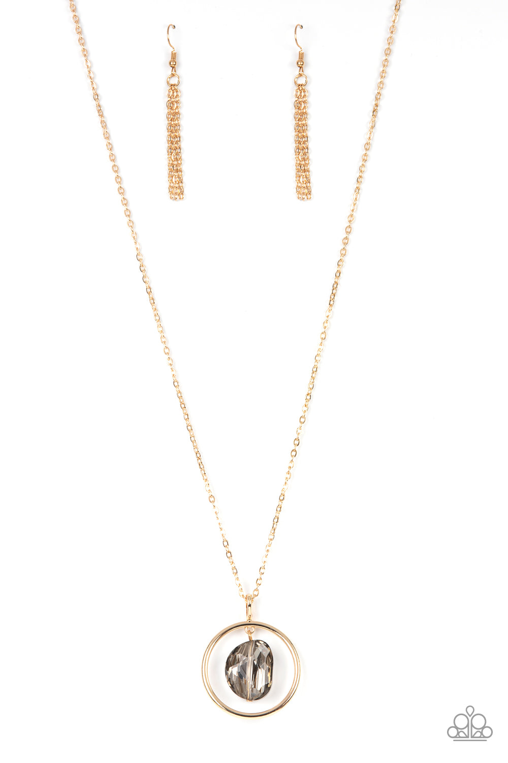 Hands-Down Dazzling - gold - Paparazzi necklace
