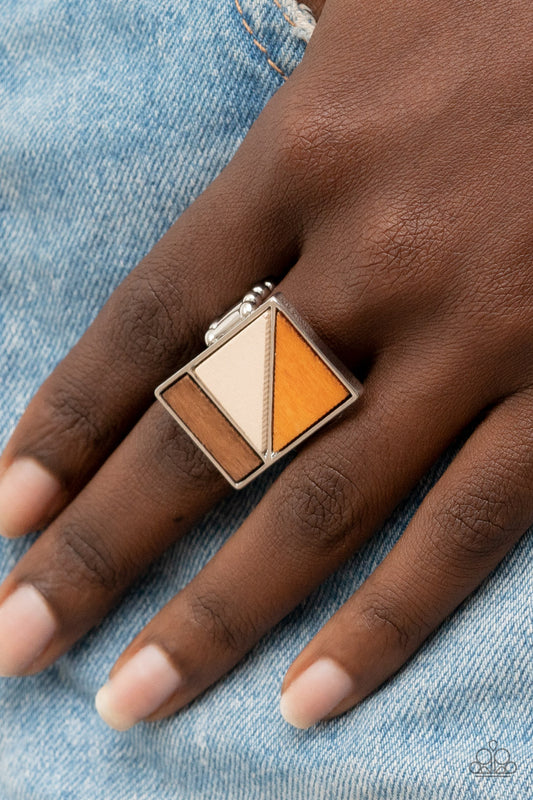 Happily EVERGREEN After - orange - Paparazzi ring