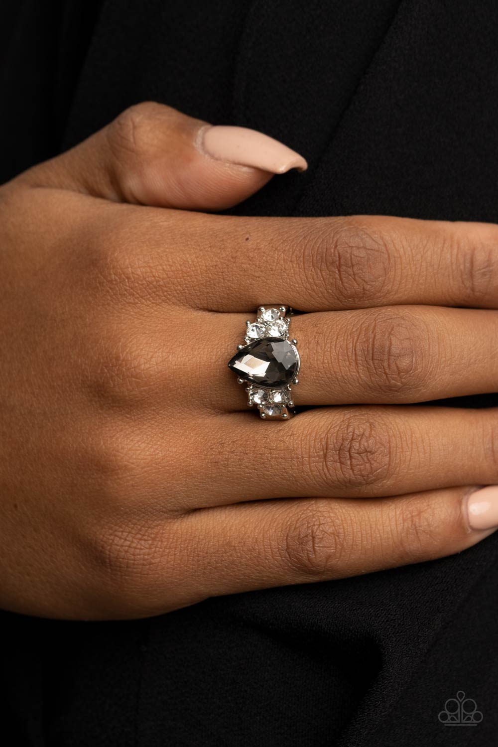 Happily Ever Eloquent - silver - Paparazzi ring