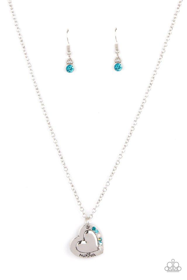 Happily Heartwarming - blue - Paparazzi necklace