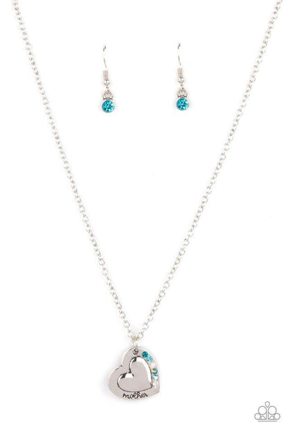 Happily Heartwarming - blue - Paparazzi necklace