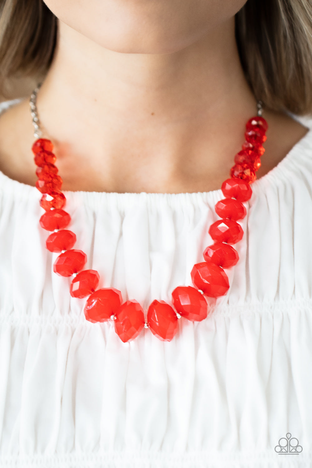 Happy-GLOW-Lucky - red - Paparazzi necklace