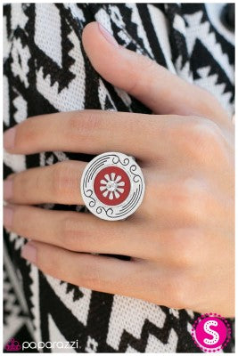 Happy Hour - Red - Paparazzi ring