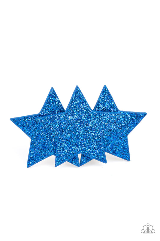 Happy Birthday, America - blue - Paparazzi hair clip