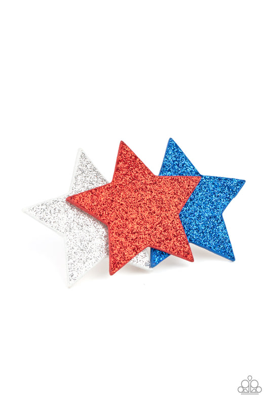 Happy Birthday, America - multi - Paparazzi hair clip