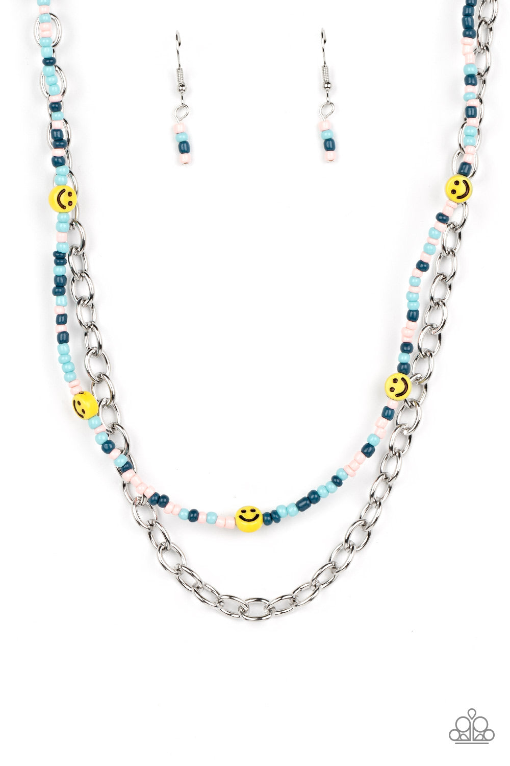 Happy Looks Good on You - blue - Paparazzi necklace