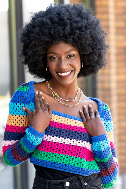 Happy Looks Good on You - multi - Paparazzi necklace