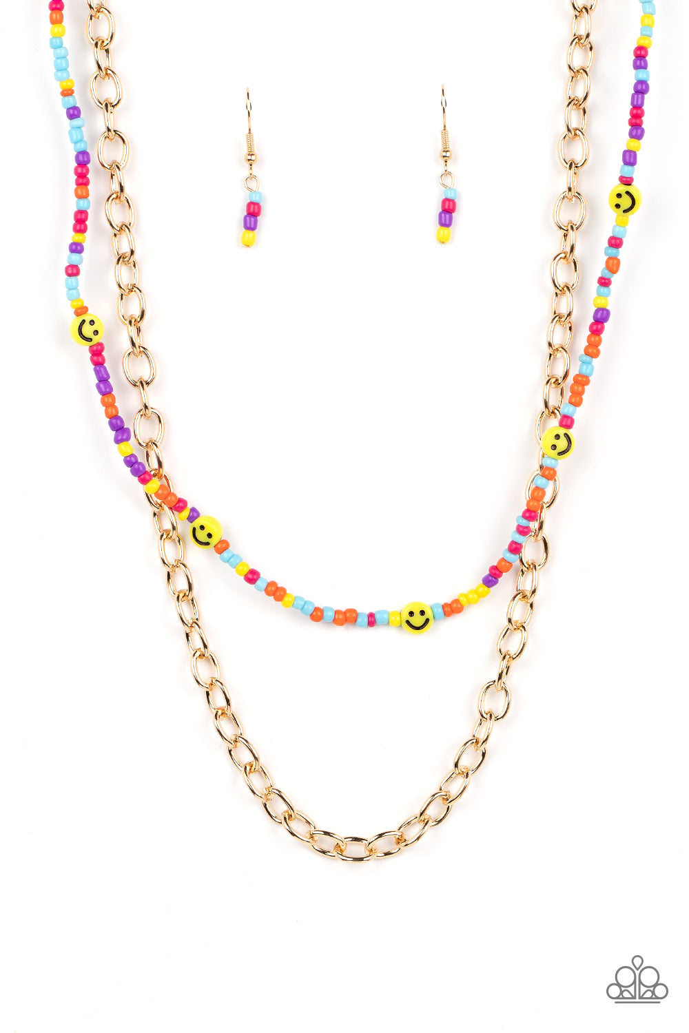 Happy Looks Good on You - multi - Paparazzi necklace