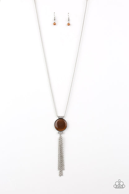 Happy As Can BEAM - brown - Paparazzi necklace
