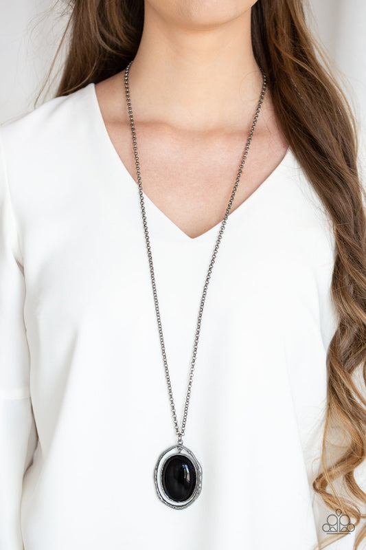 Harbor Harmony-black-Paparazzi necklace
