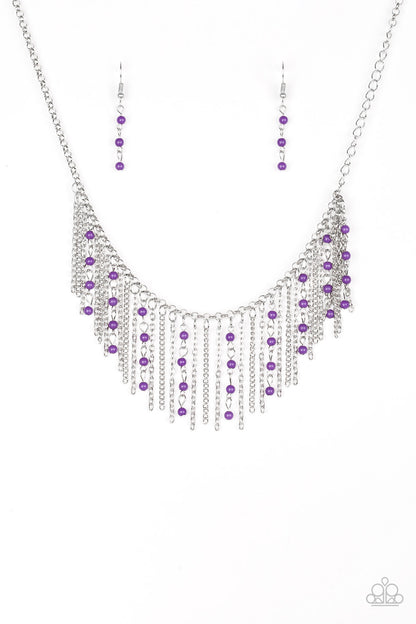 Harlem Hideaway - purple - Paparazzi necklace