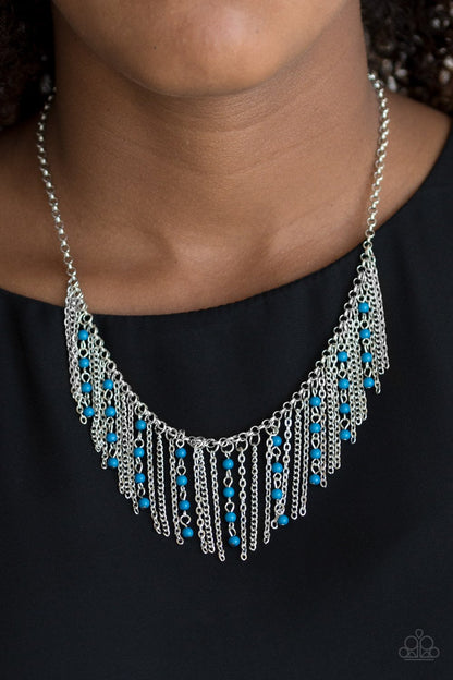 Harlem Hideaway - blue - Paparazzi necklace
