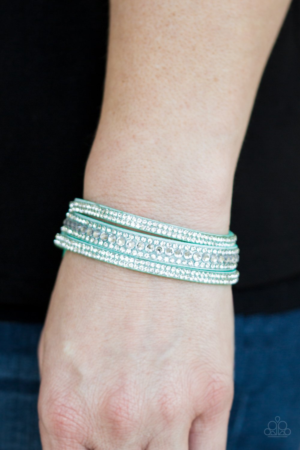 Harlem Hustle-blue-Paparazzi bracelet