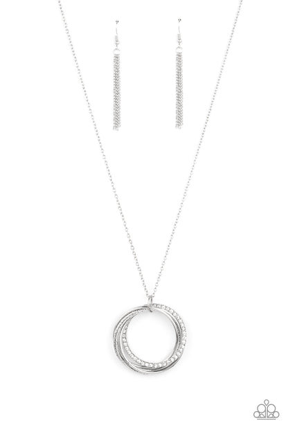 Harmonic Halos - white - Paparazzi necklace