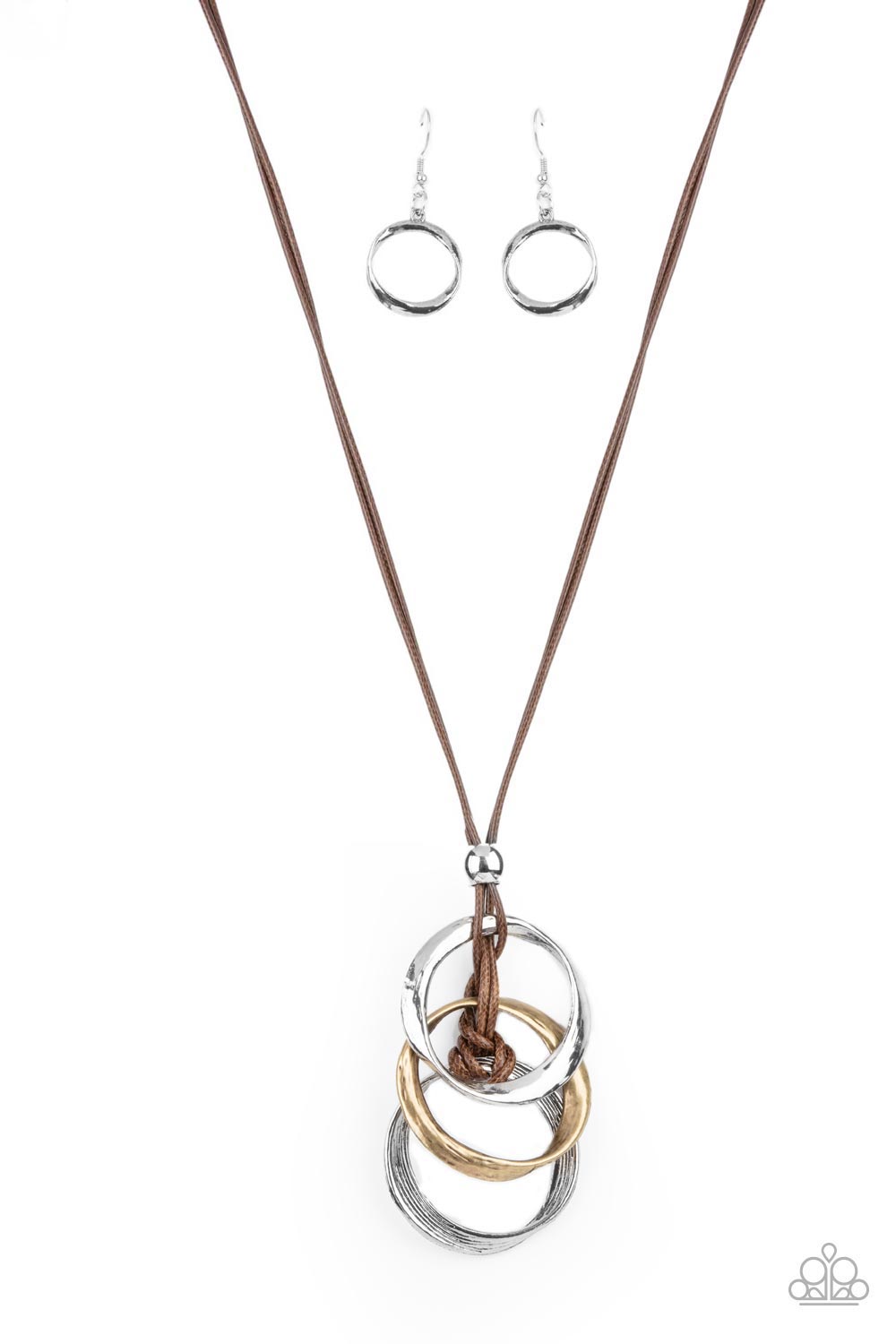 Harmonious Hardware - brown - Paparazzi necklace