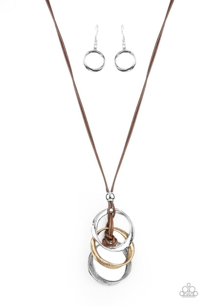 Harmonious Hardware - brown - Paparazzi necklace