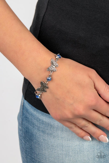 Has a WING to It - blue - Paparazzi bracelet