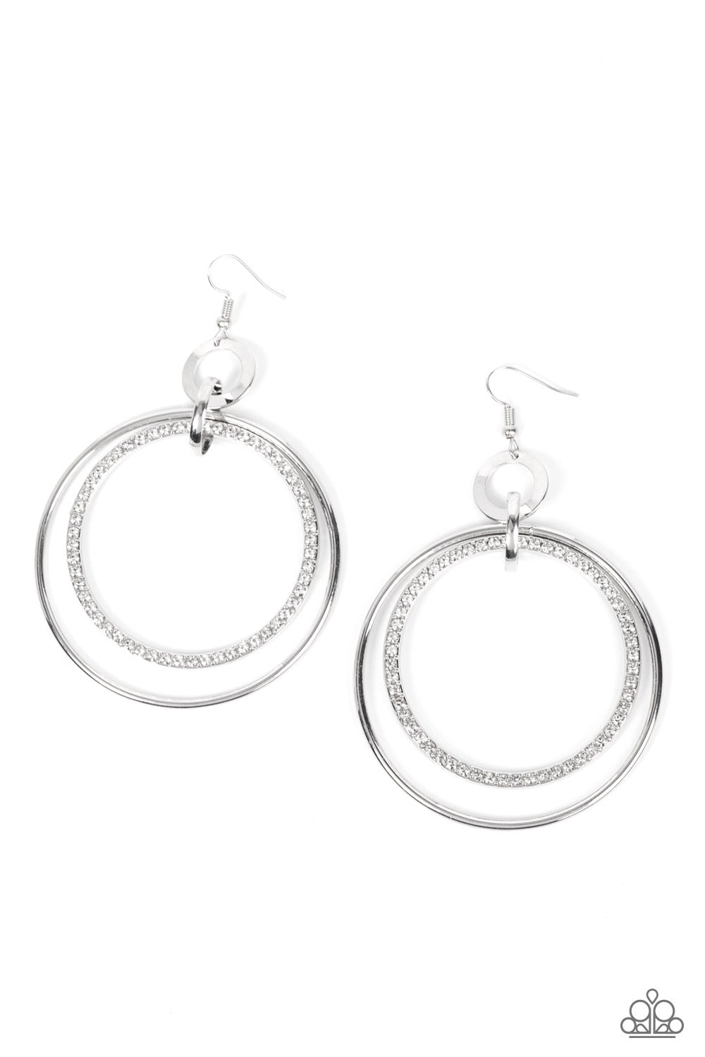 Haute Hysteria - white - Paparazzi earrings