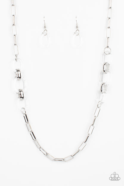 Have I Made Myself Clear? - white - Paparazzi necklace