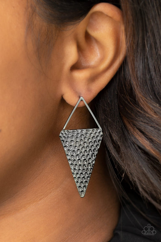 Have a Bite - black - Paparazzi earrings