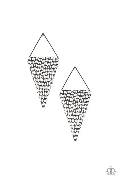 Have a Bite - silver - Paparazzi earrings