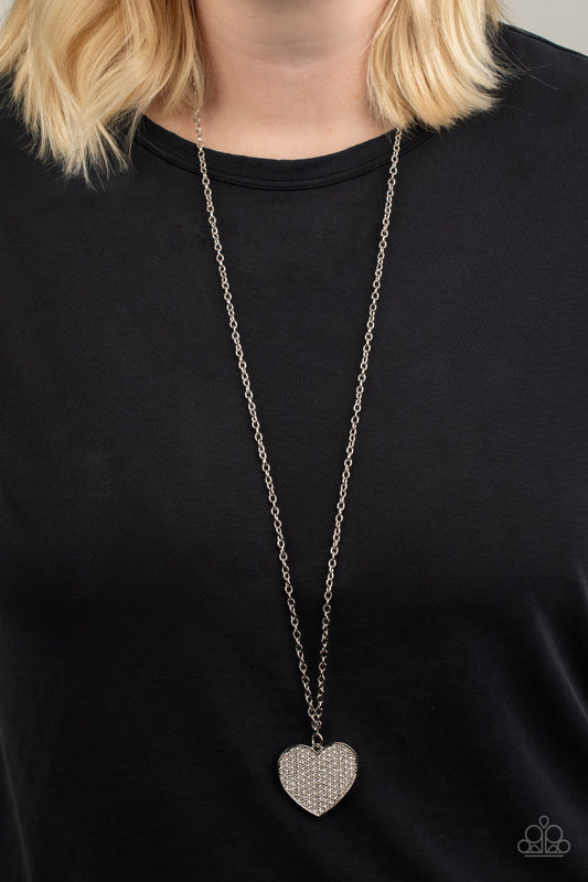 Have to Learn the HEART Way - white - Paparazzi necklace