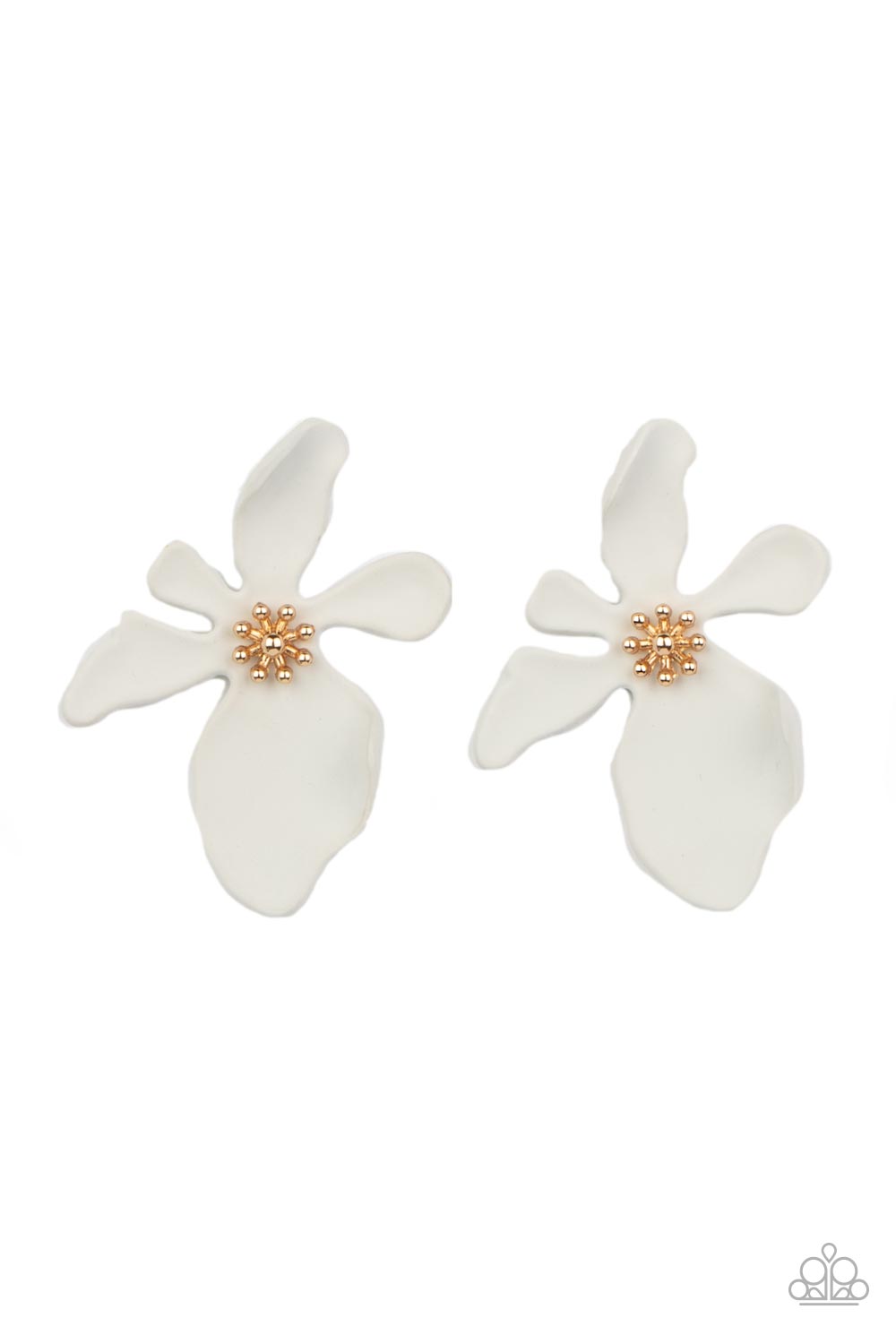 Hawaiian Heiress - white - Paparazzi earrings
