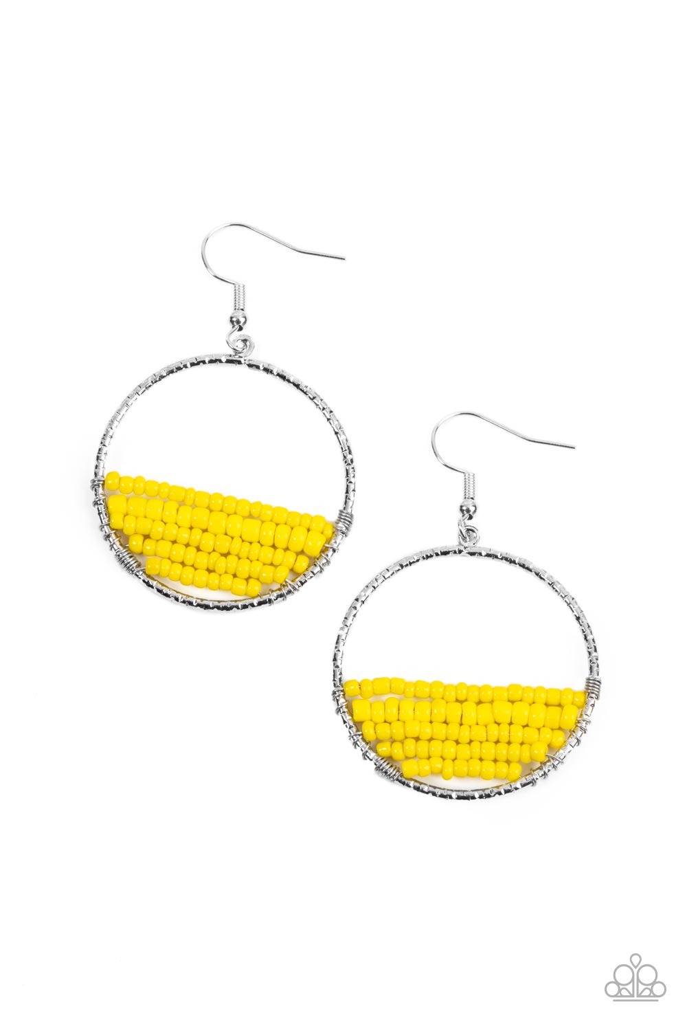 Head-Over-Horizons - yellow - Paparazzi earrings