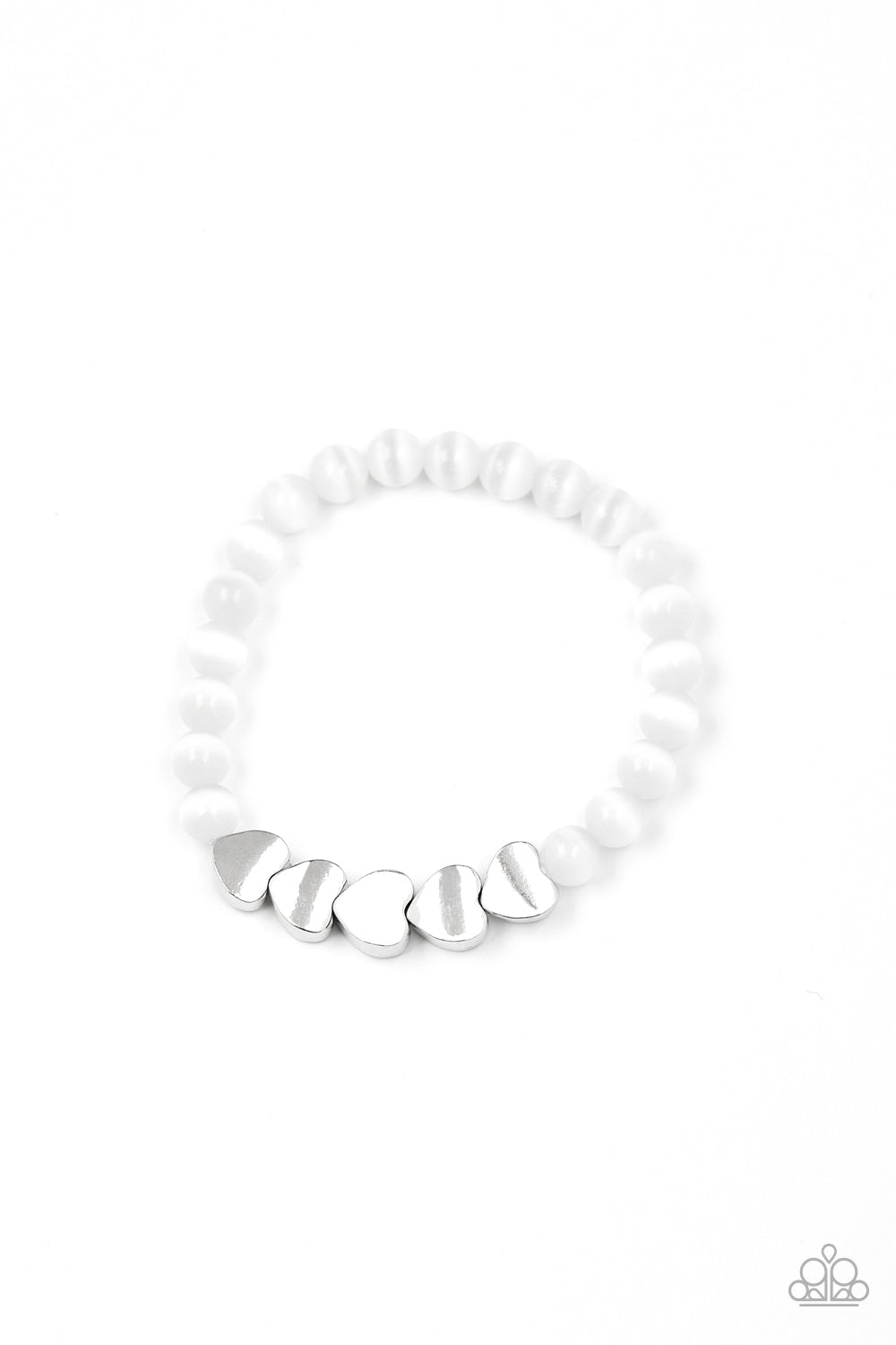 Heart Melting Glow - white - Paparazzi bracelet