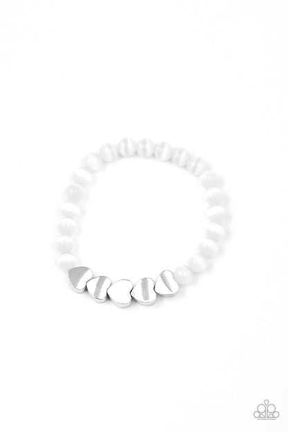 Heart Melting Glow - white - Paparazzi bracelet