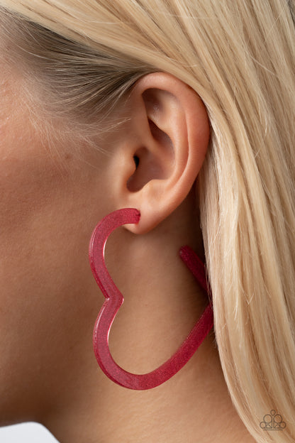 Heart-Throbbing Twinkle - pink - Paparazzi earrings