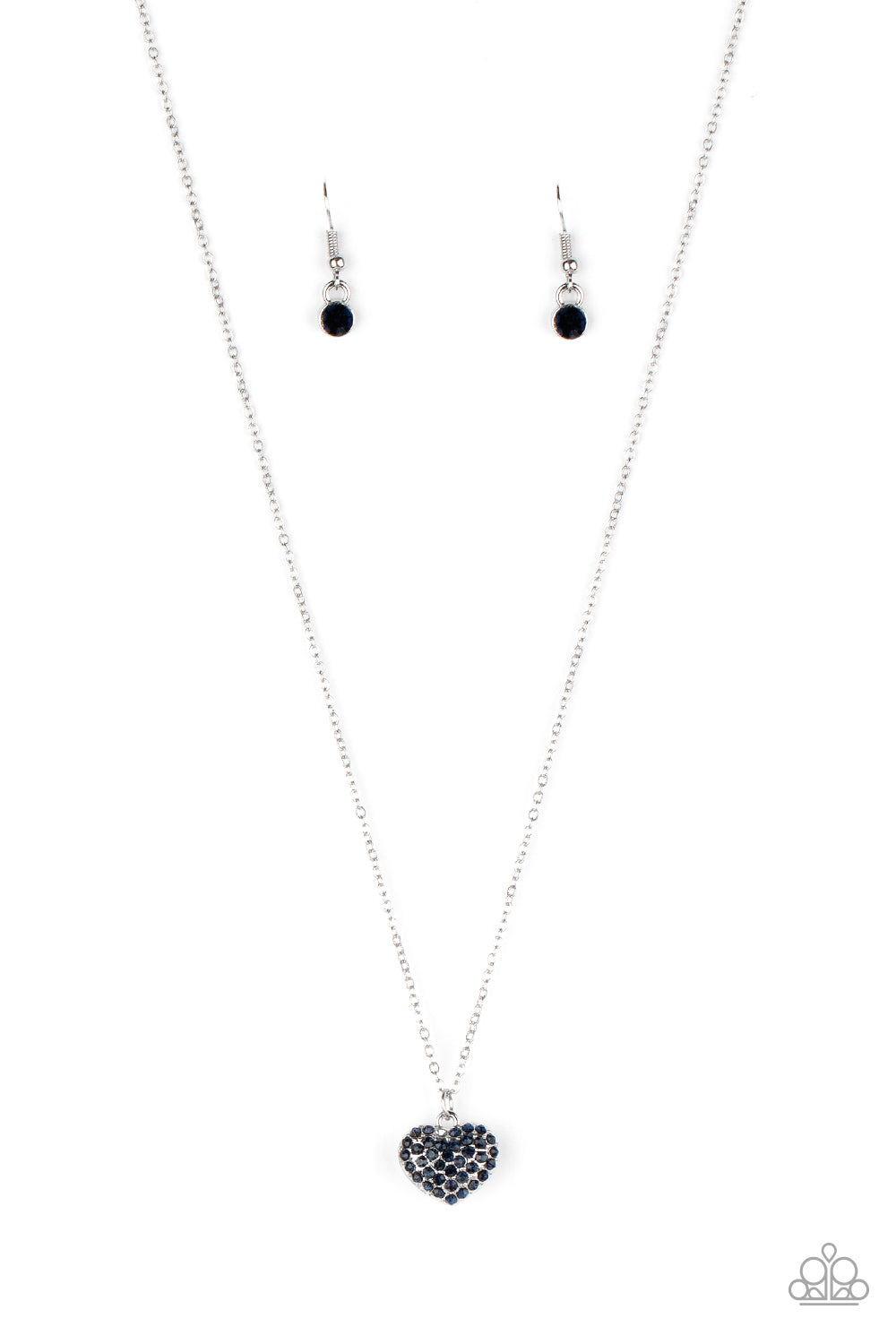 Heart Warming Glow - blue - Paparazzi necklace