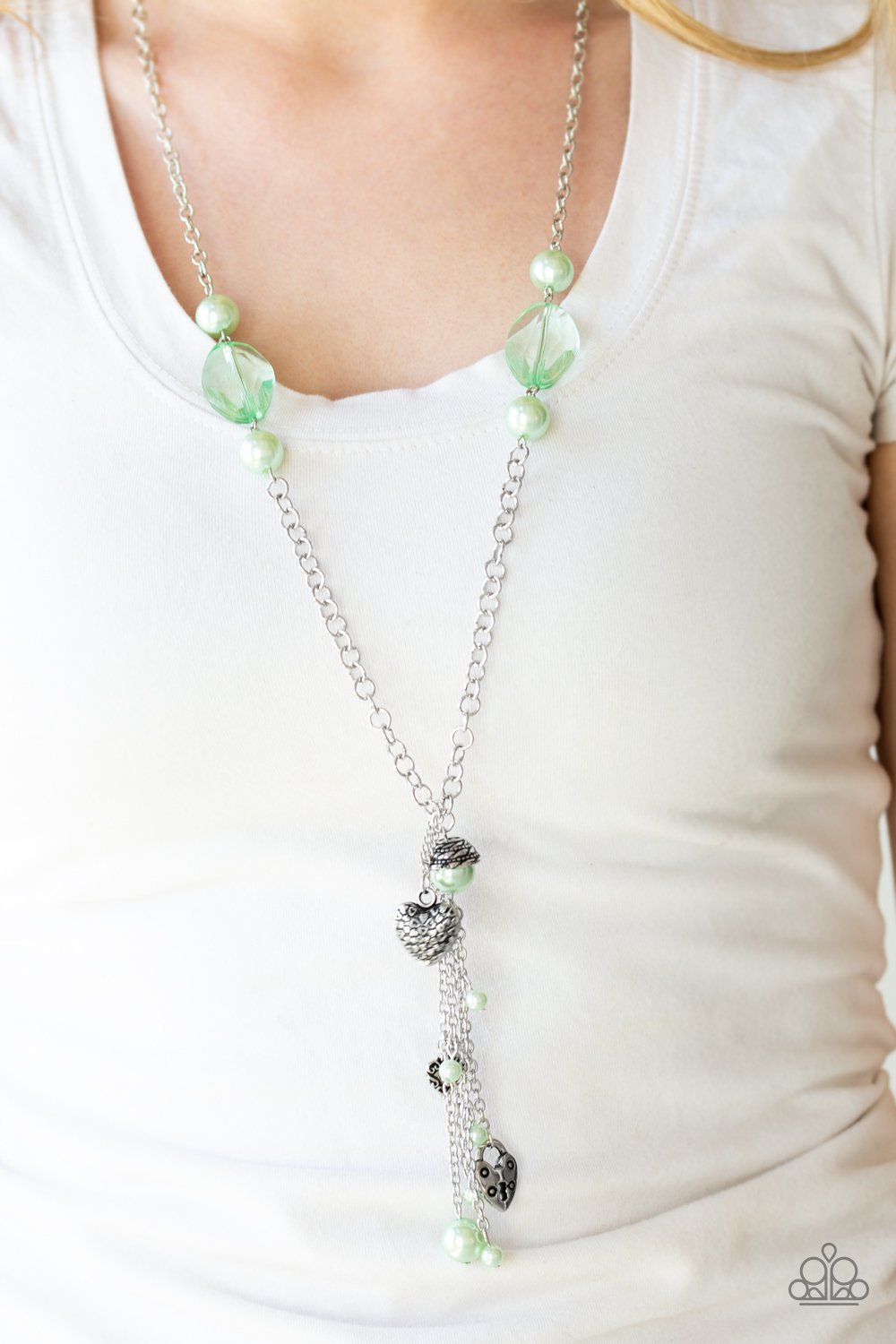 Heart Stopping Harmony - green - Paparazzi necklace