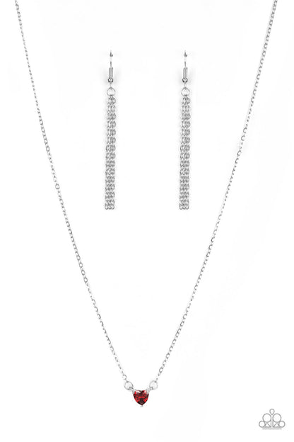 Heartbeat Bling - red - Paparazzi necklace