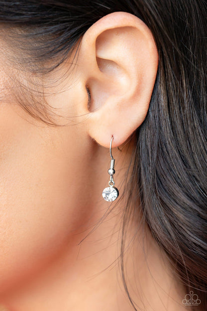 Heartbreakingly Blingy - white - Paparazzi necklace