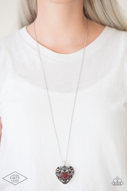 Heartless Heiress - red - Paparazzi necklace