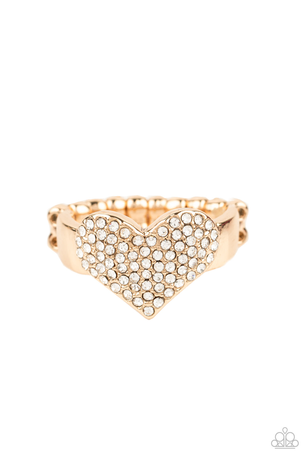 Heart of BLING - gold - Paparazzi ring