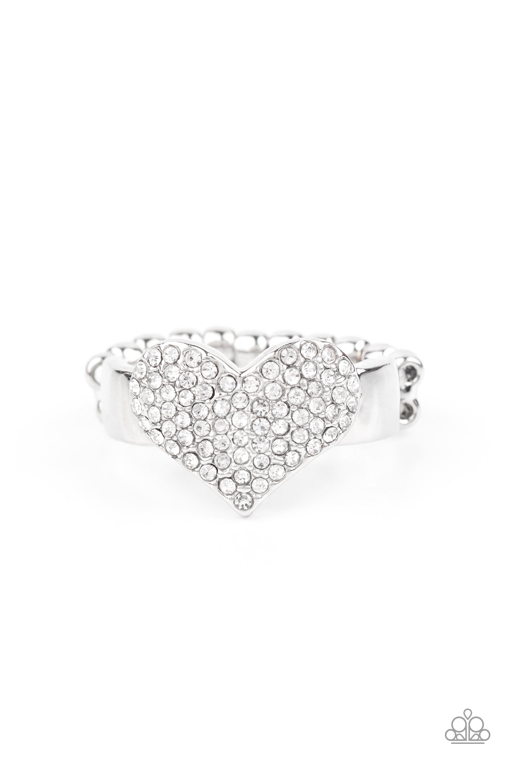 Heart of BLING - white - Paparazzi ring – JewelryBlingThing