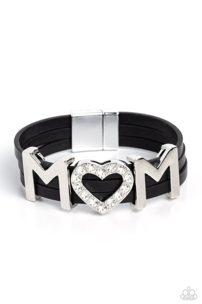 Heart of Mom - black - Paparazzi bracelet