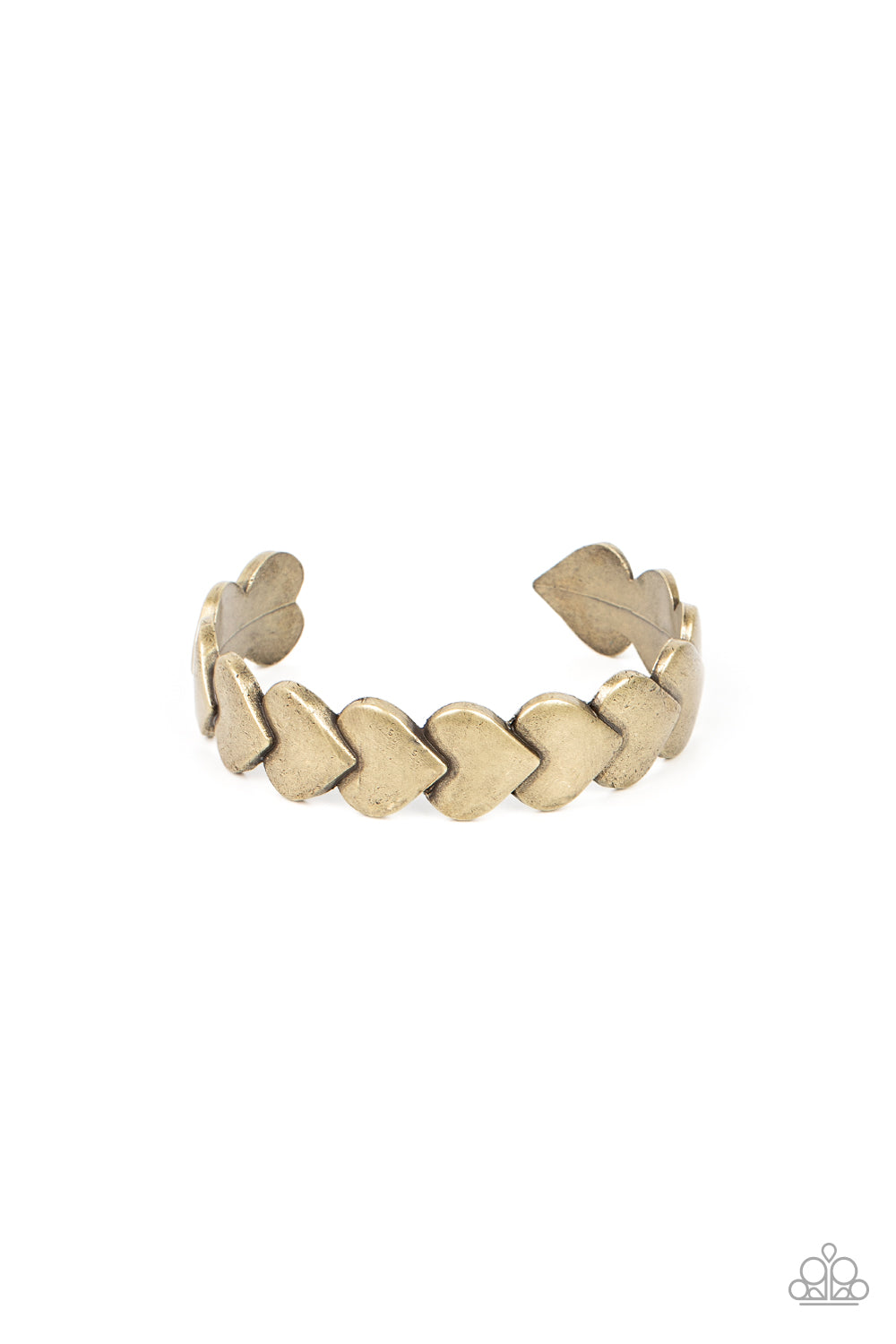 Hearts Galore - brass - Paparazzi bracelet