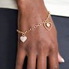 Hearts and Harps - gold - Paparazzi bracelet
