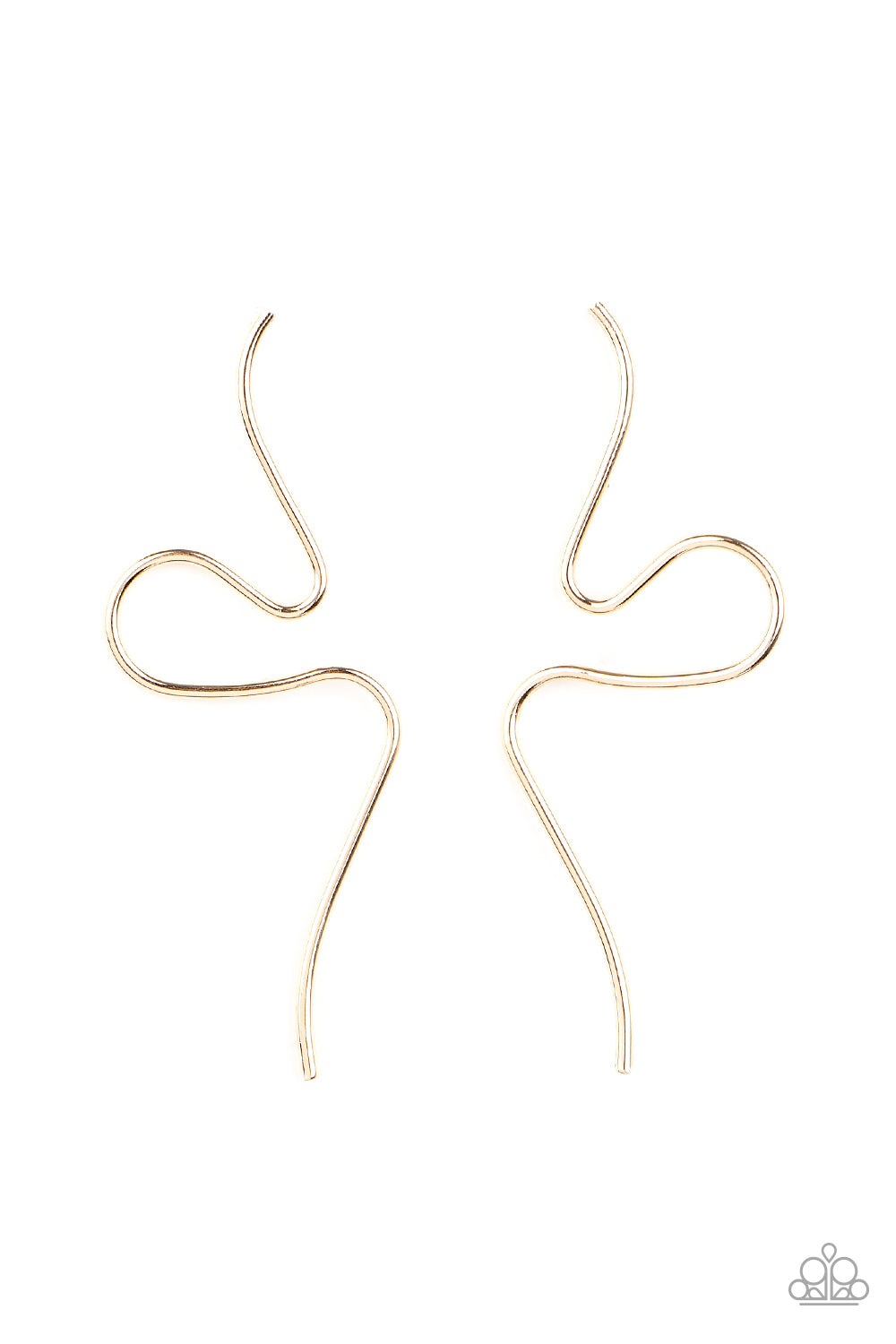 Heavy Metal Minimalist - gold - Paparazzi earrings