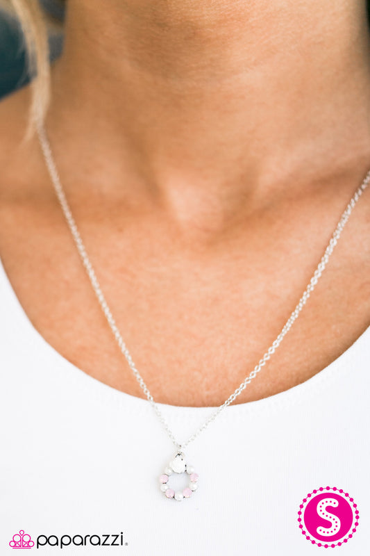 Hello Spring - White - Paparazzi necklace