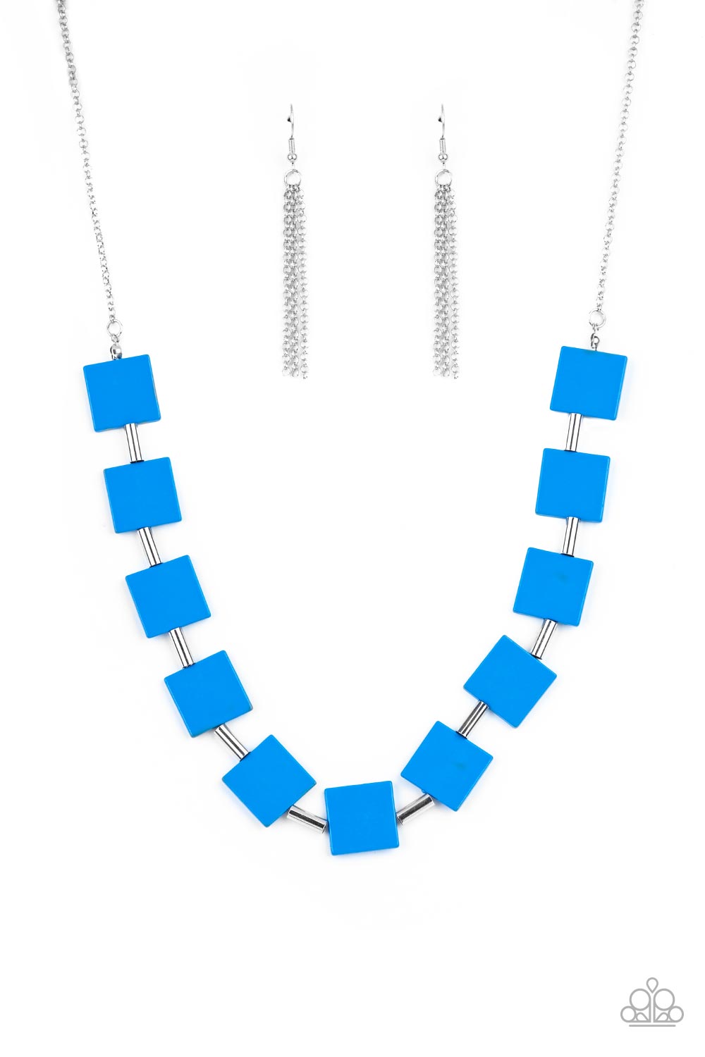 Hello, Material Girl - blue - Paparazzi necklace