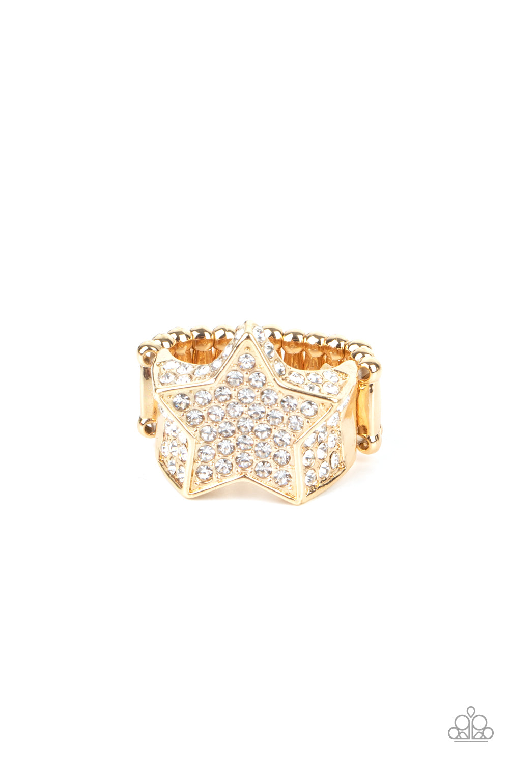 Here Come The Fireworks - gold - Paparazzi ring