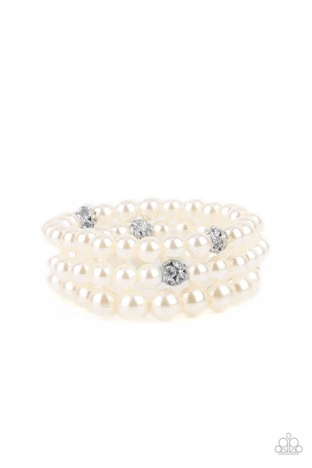 Here Comes The Heiress - white - Paparazzi bracelet