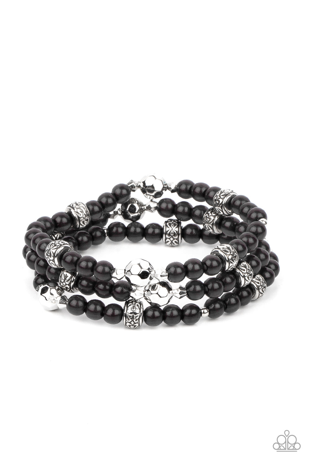 Here to STAYCATION - black - Paparazzi bracelet